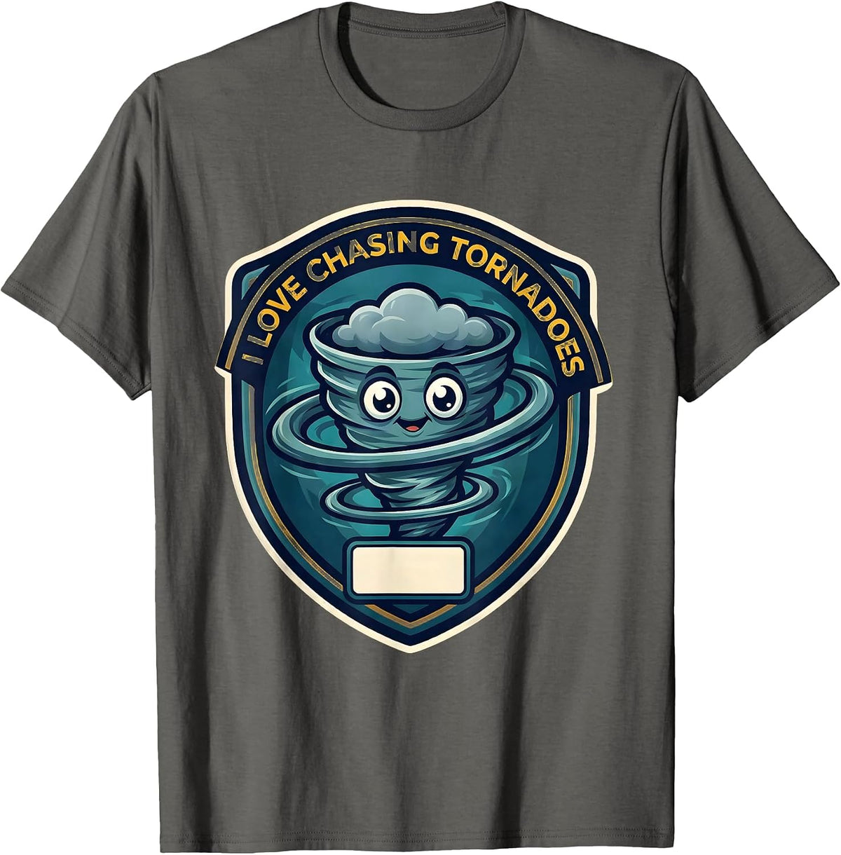 Men's I Love Chasing Tornadoes Funny Storm Chaser Meteorology T-Shirt - Asphalt Grey
