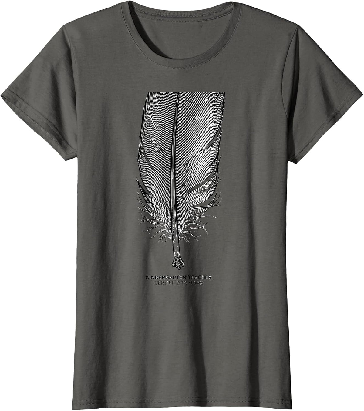 Women's Kindergarten Teacher Certified To Honk Funny Teacher T-Shirt - Asphalt Grey