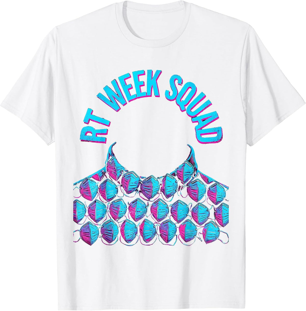 Men's RT Week Squad Risograph Respiratory Therapist RT Care Week T-Shirt - White