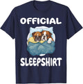 Boxer Dog Official Sleepshirt Pajamas Nightgown T-Shirt - Navy Blue