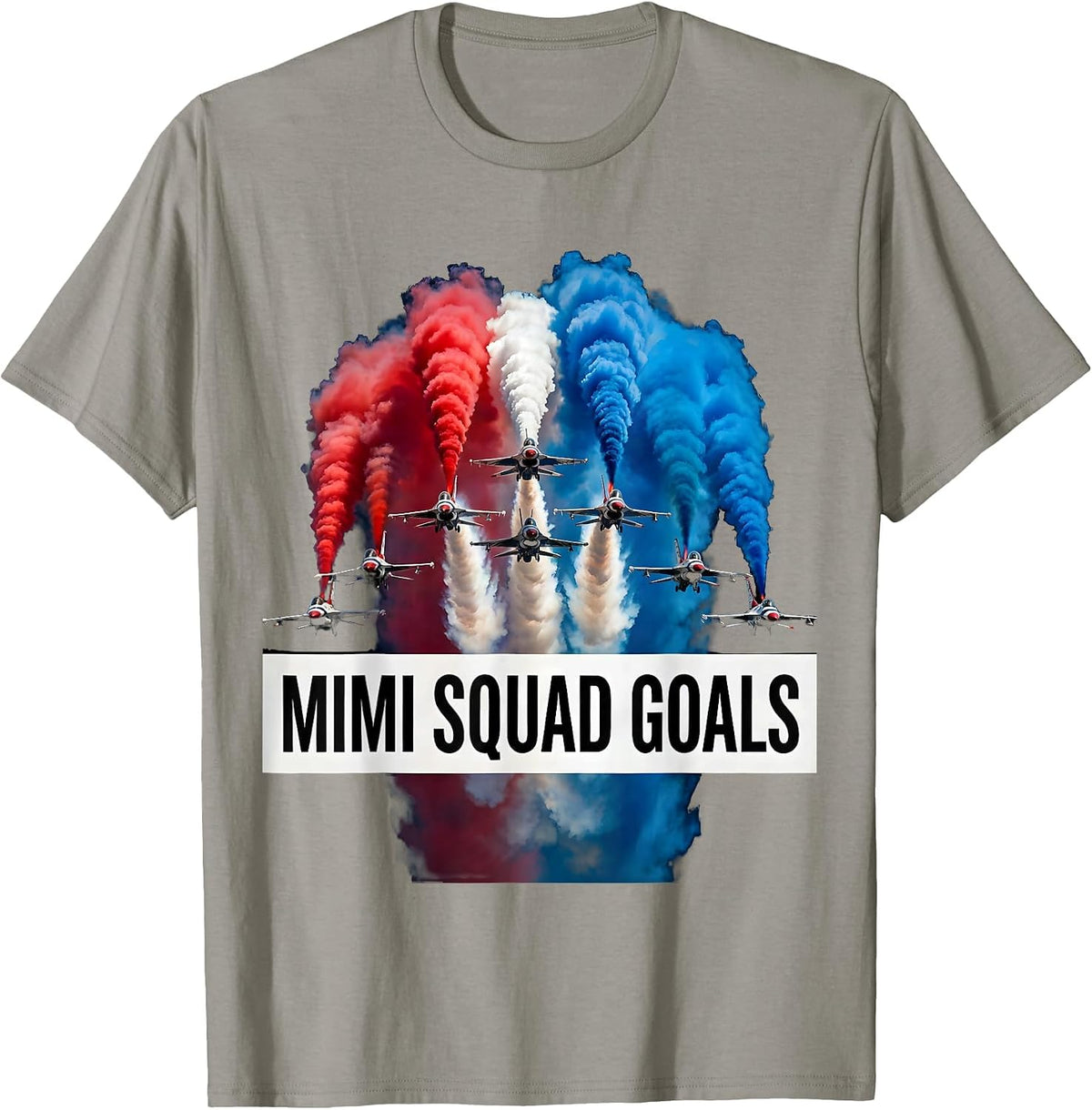 Mimi Squad Goals Grandmother Pride Design T-Shirt - Slate Grey