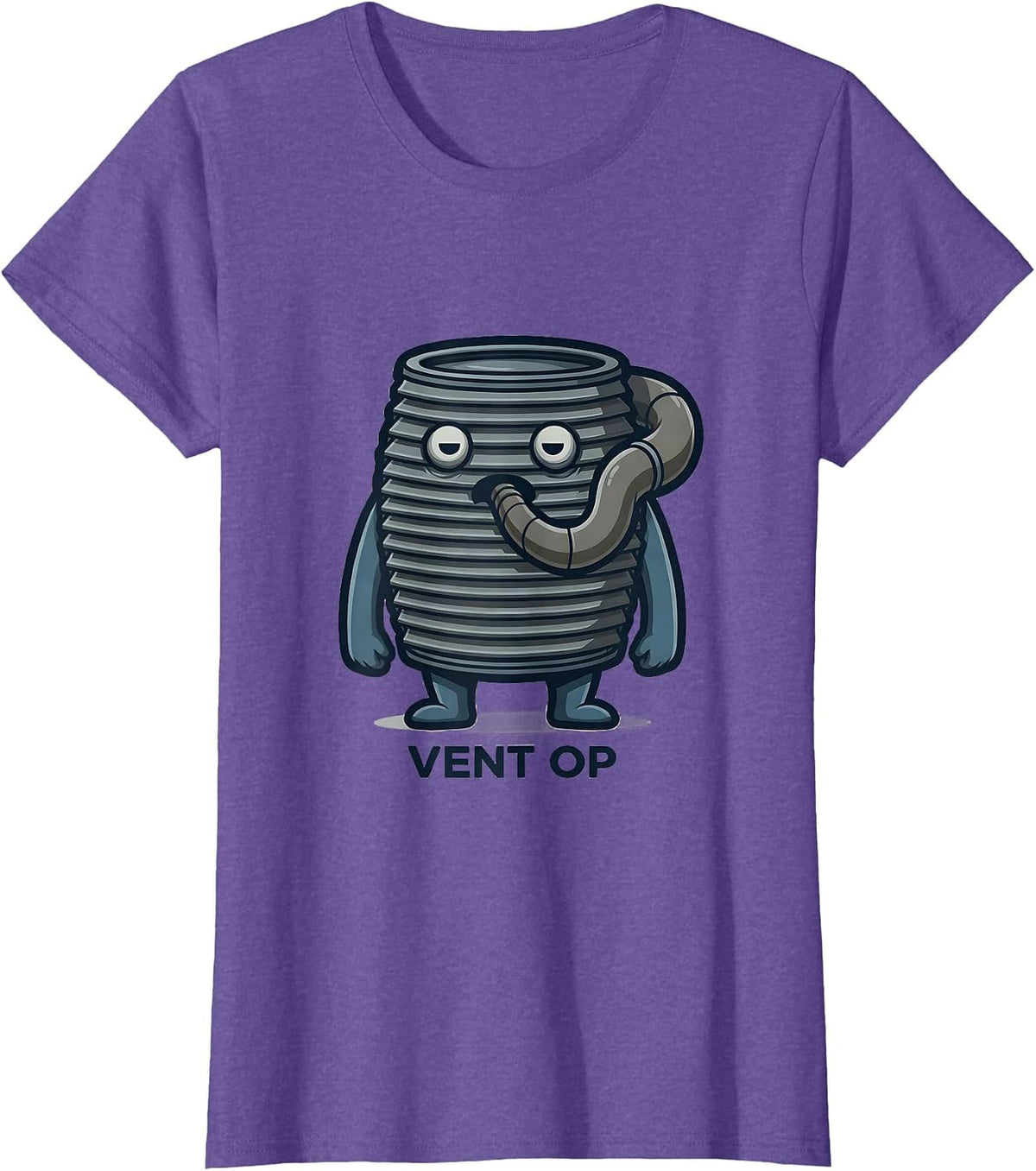 Vent Op Respiratory Therapist RT Care Week Medical T-Shirt - Purple Heather