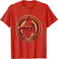 Men's Boxer Landing Punch in the Ring Graphic T-Shirt - Red