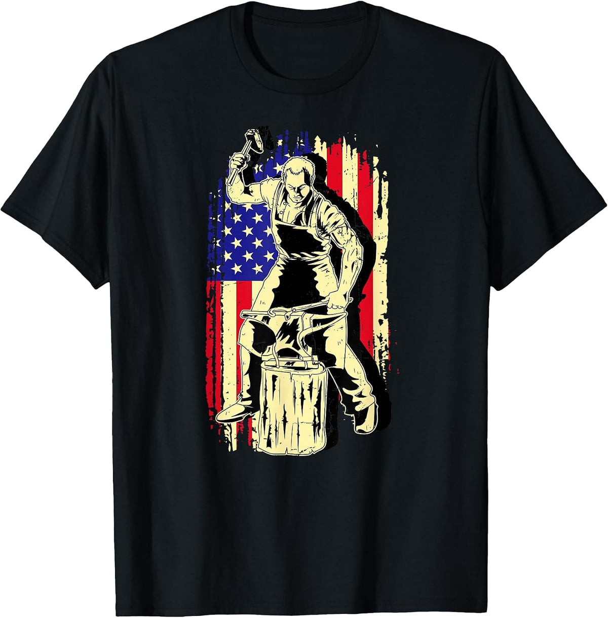Blacksmith Craftsman - Locksmith Metal Builder T-Shirt - Black
