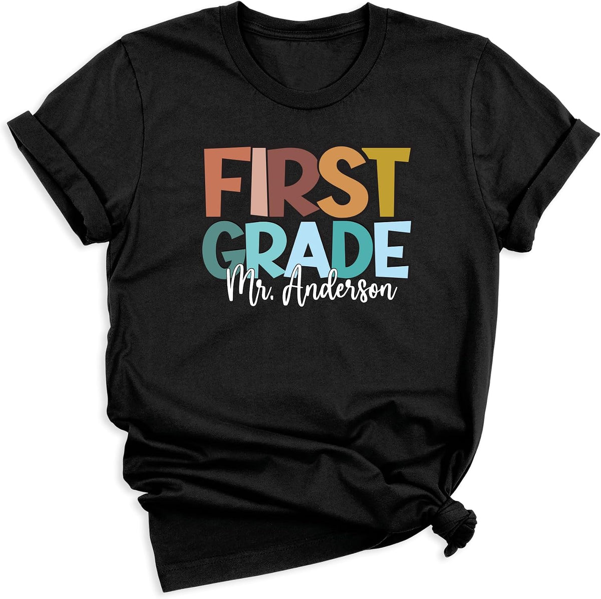 Personalized First Grade Teacher Shirt with Custom Name, Teacher Back to School Gift Shirt, 1st, 2nd, 3rd, 4th Grade Teacher