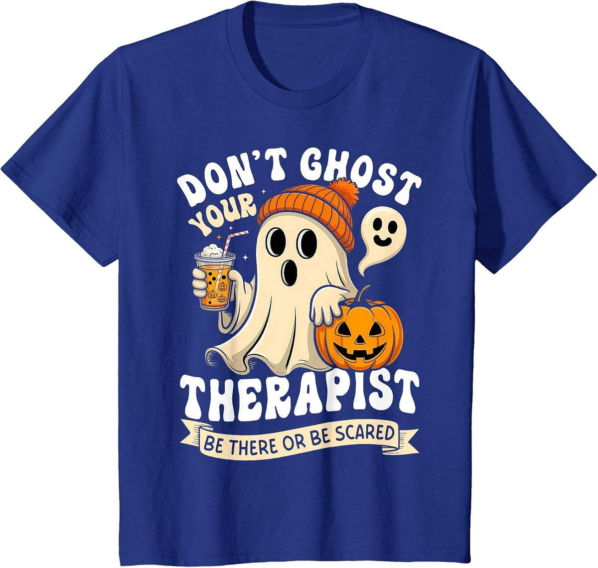 Spooky Self Care Vibes T-Shirt - Royal Blue
