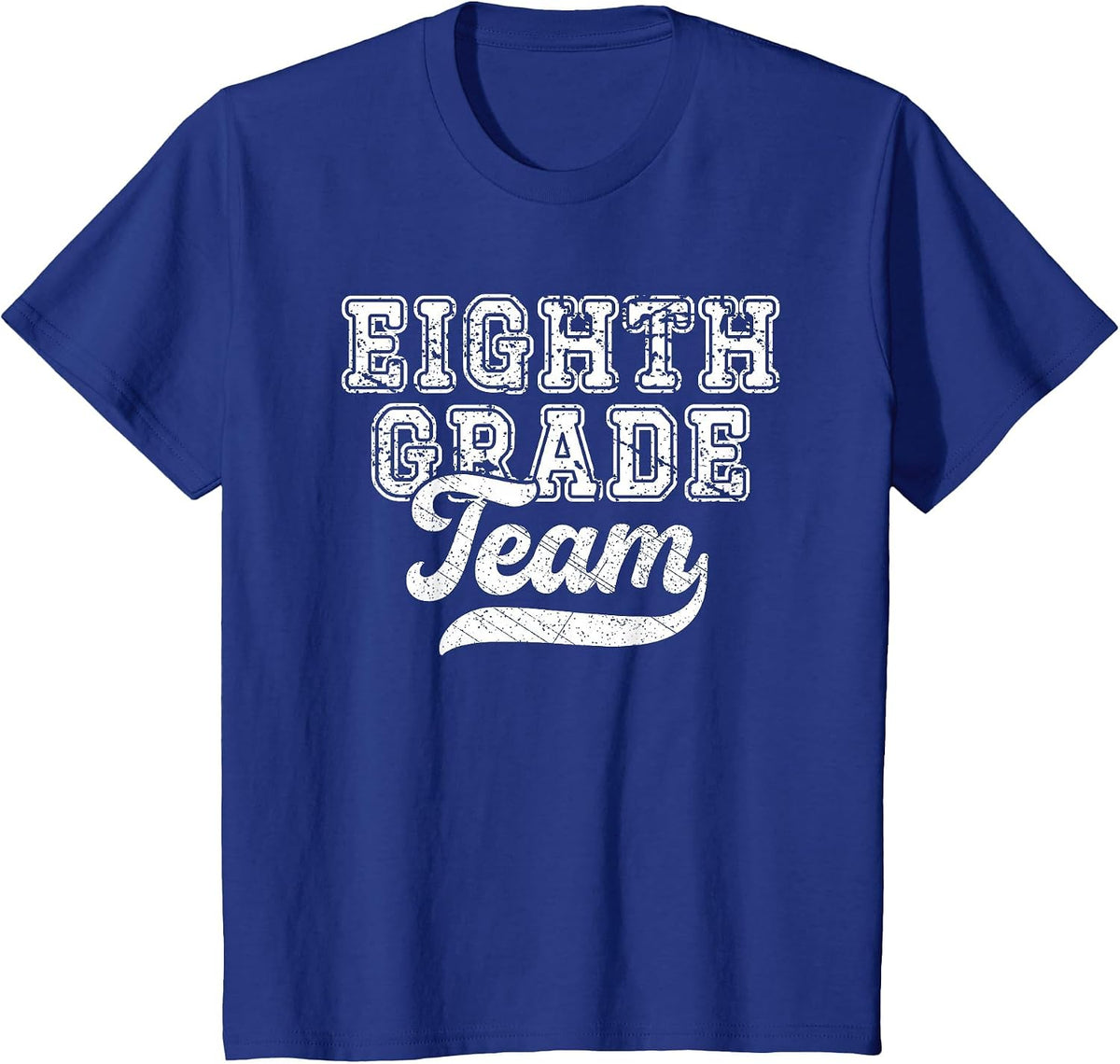 Teachers Eighth Grade Retro Back to School Team 8th Grade T-Shirt - Royal Blue