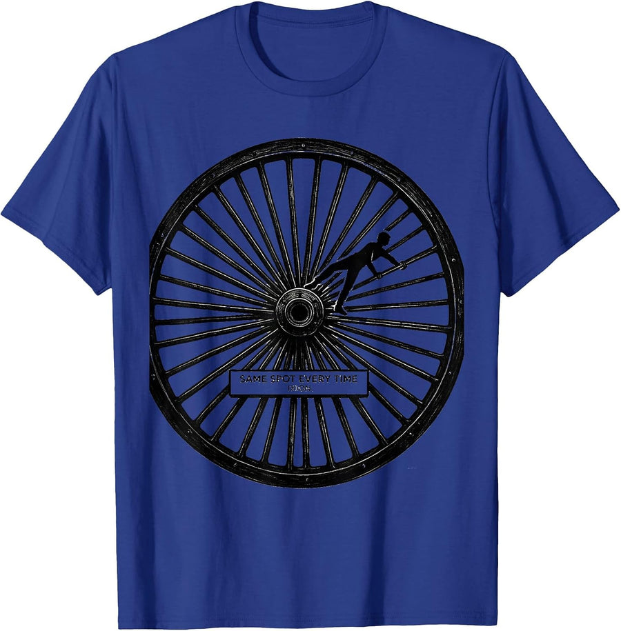 Same Spot Every Time Ixion Funny Greek Mythology Gods Pun T-Shirt - Royal Blue