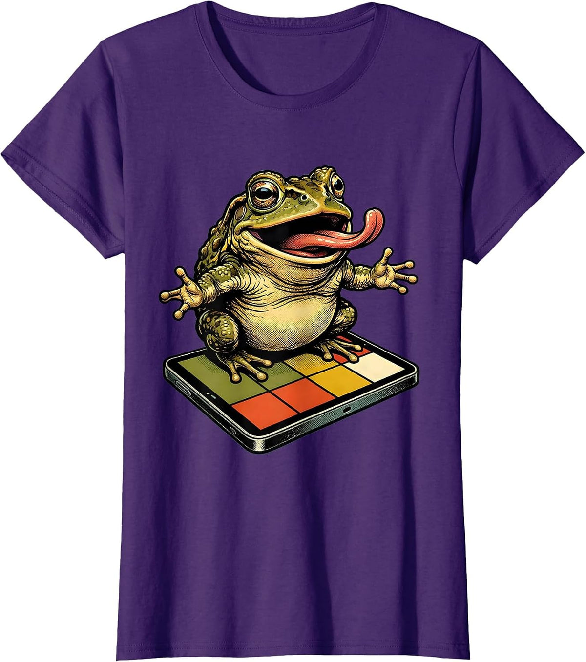 Women's Funny Toad Periodic Table Science Humor T-Shirt - Purple