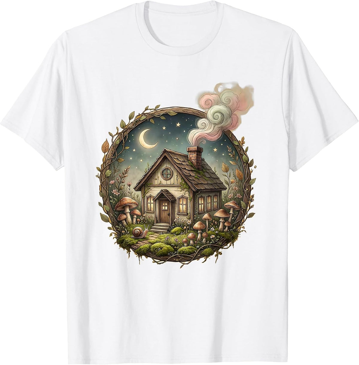 First Grade Teacher Schoolhouse Illustration T-Shirt - White
