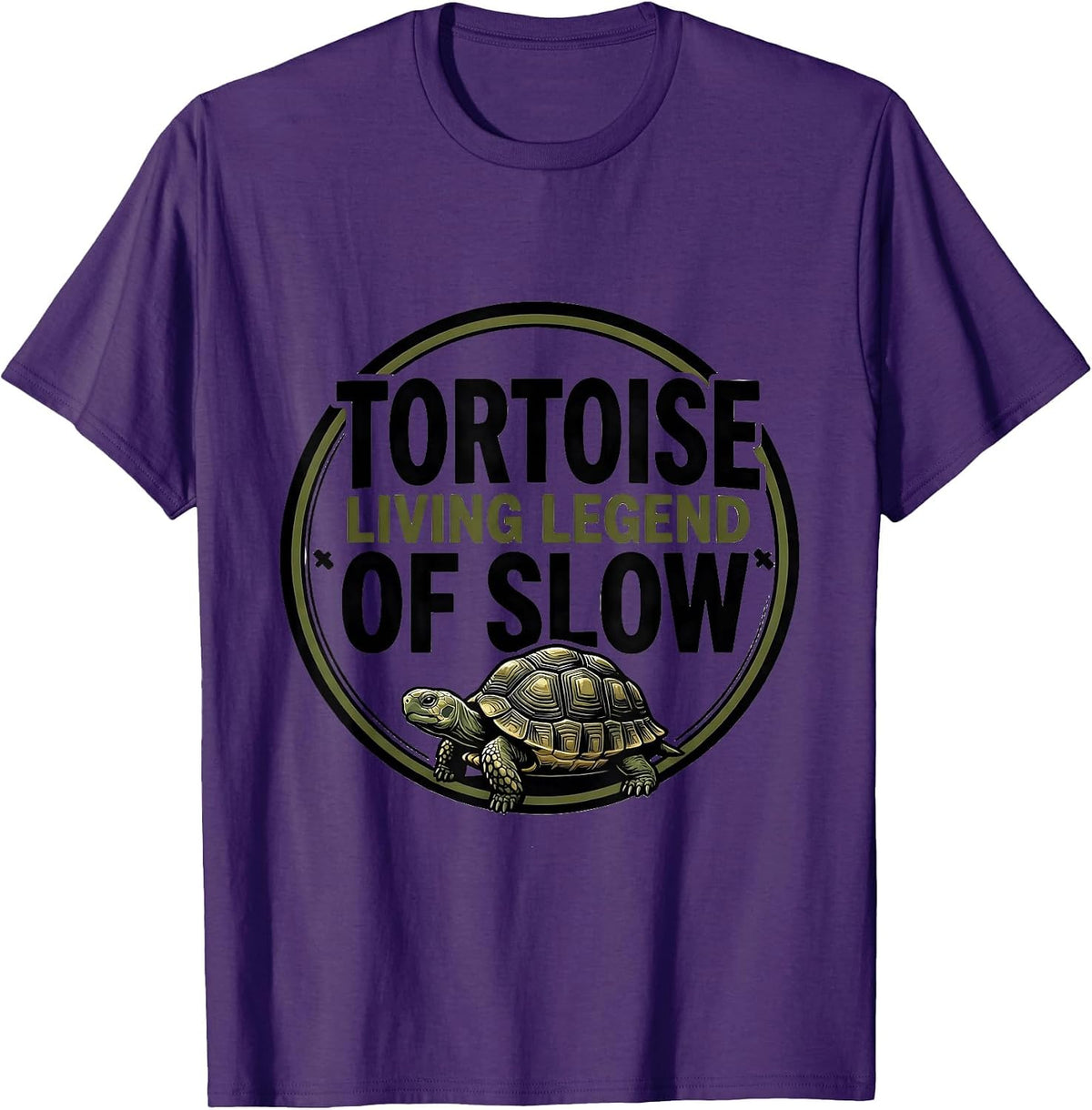 Tortoise: Living Legend of Slow Funny Tortoise Lover Gift T-Shirt - Purple