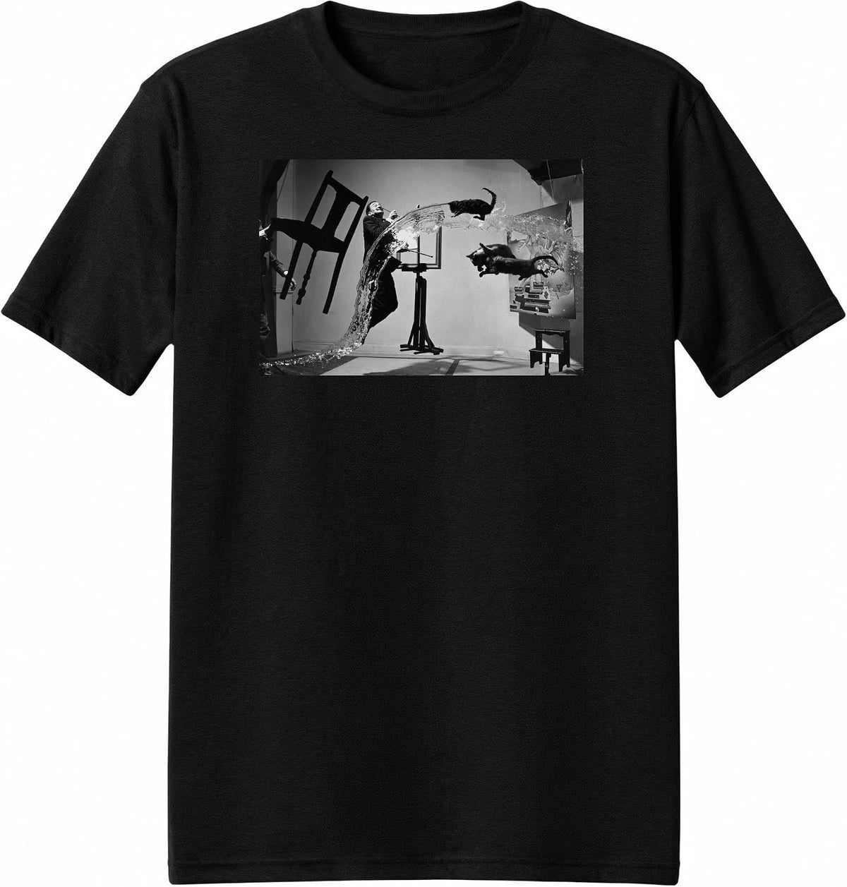 100% Cotton T-Shirt, Salvador Dali A (Dali Atomicus) 1941 - As Pictured