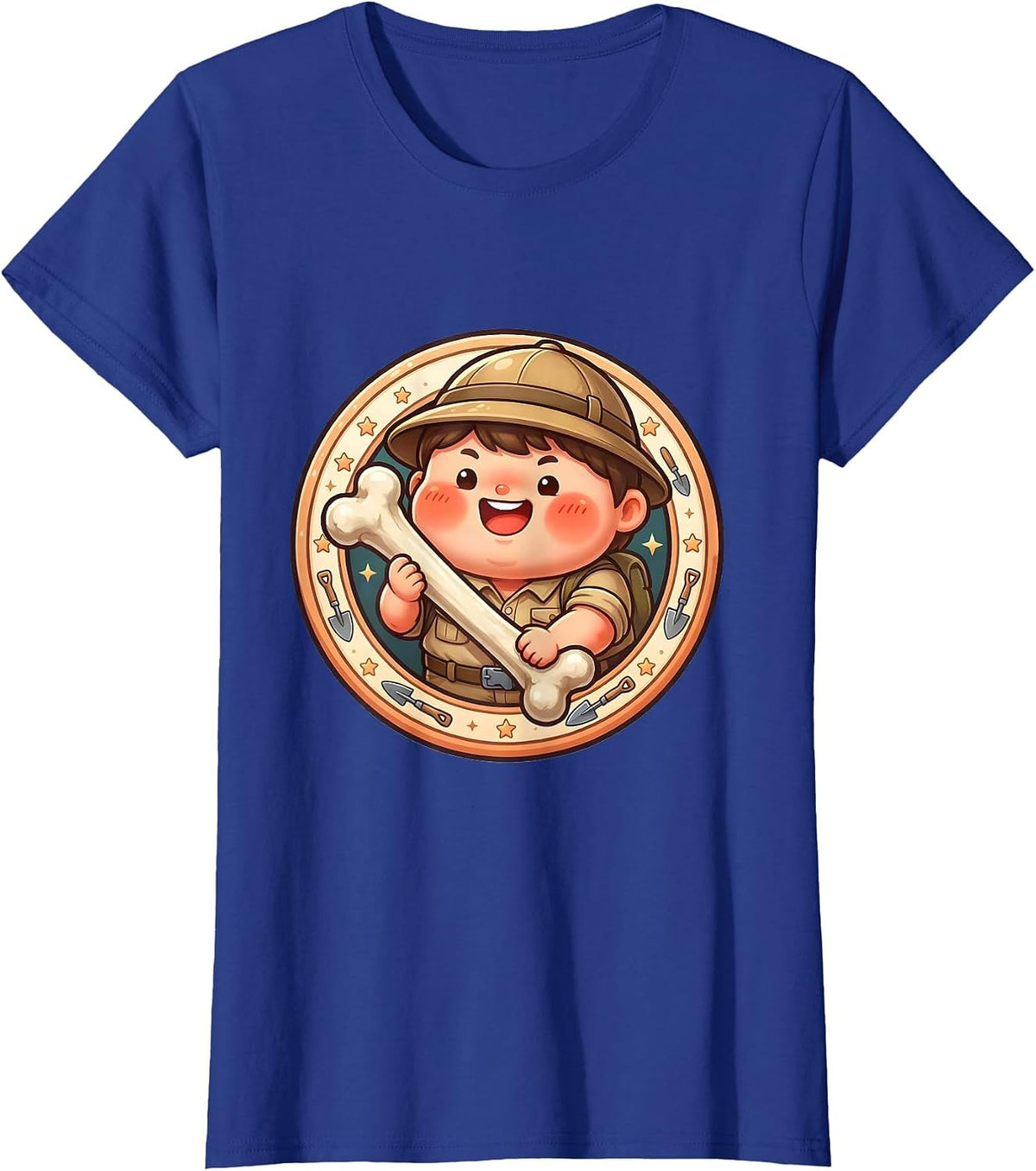 Women's I Found This Humerus Archaeologist Bone Dig T-Shirt - Royal Blue