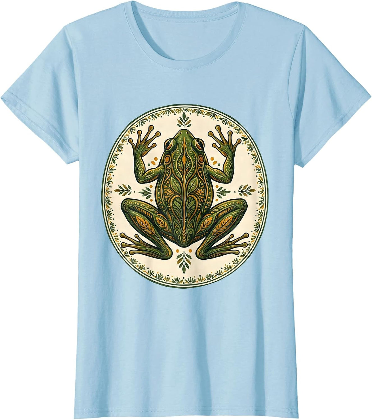 Women's Frog Dissection Tray Science Illustration T-Shirt - Baby Blue