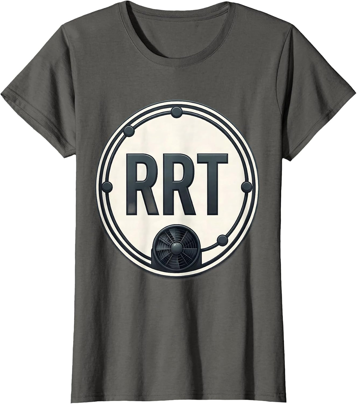 Women's RRT Respiratory Therapist RT Professional Pride T-Shirt - Asphalt Grey