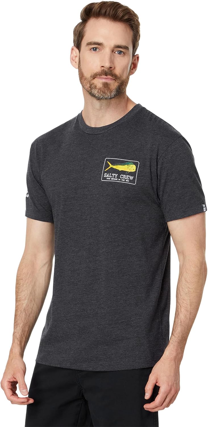 Salty Crew Men's Golden Mahi Premium Short Sleeve Tee - Charcoal Heather