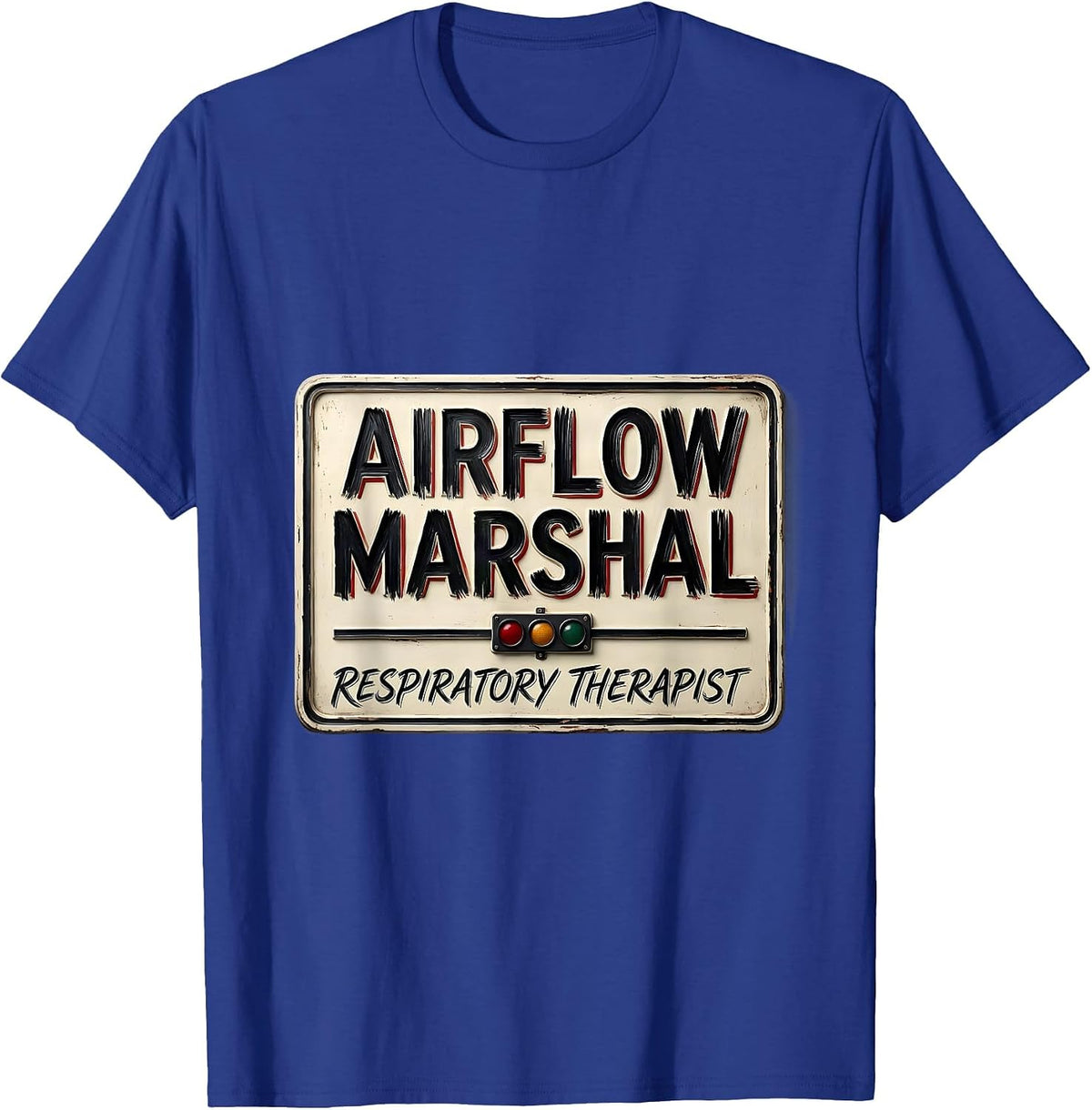 Airflow Marshal Respiratory Therapist T-Shirt - Royal Blue