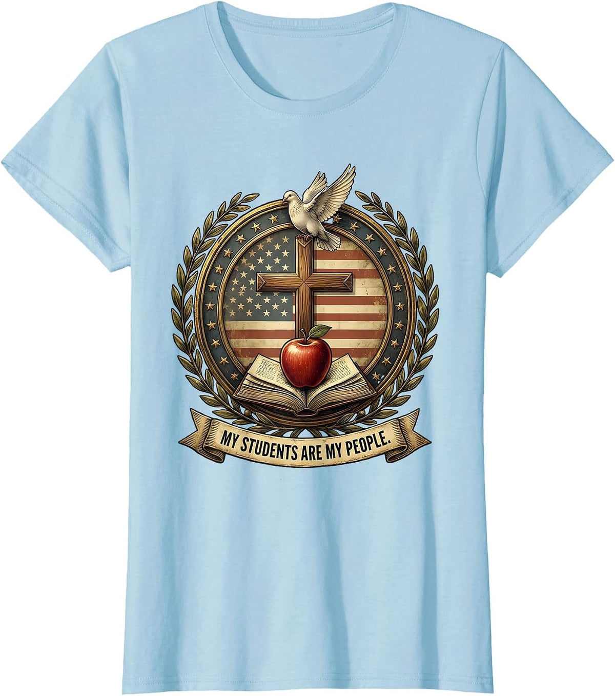My Students Are My People 3rd Grade Teacher T-Shirt - Baby Blue