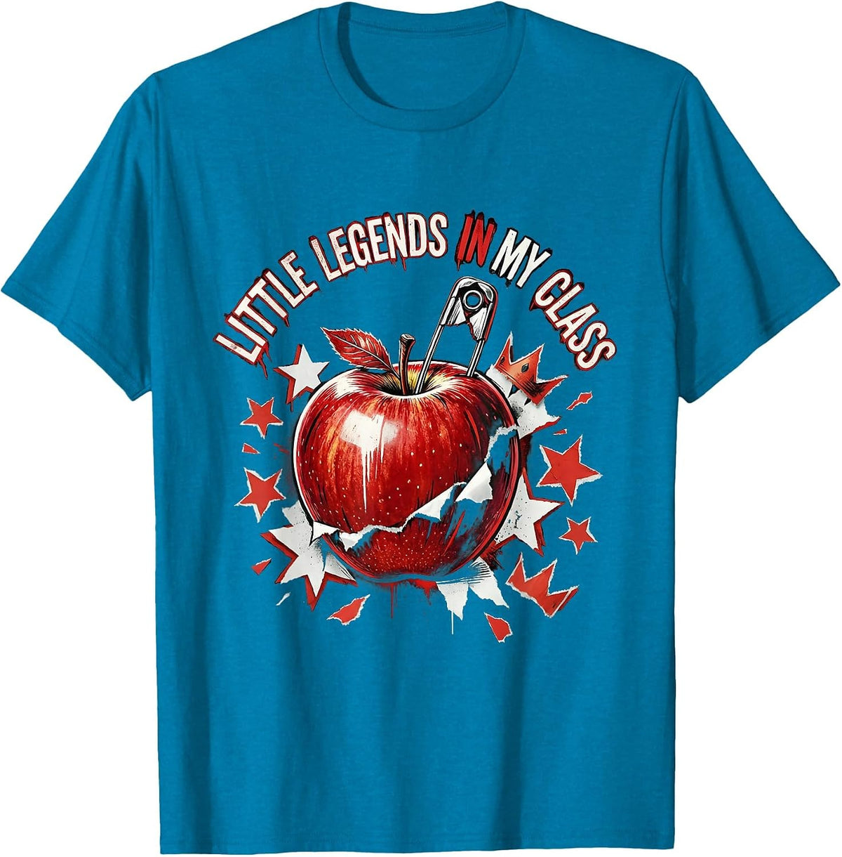 Little Legends In My Class First Grade Teacher T-Shirt - Sapphire Blue