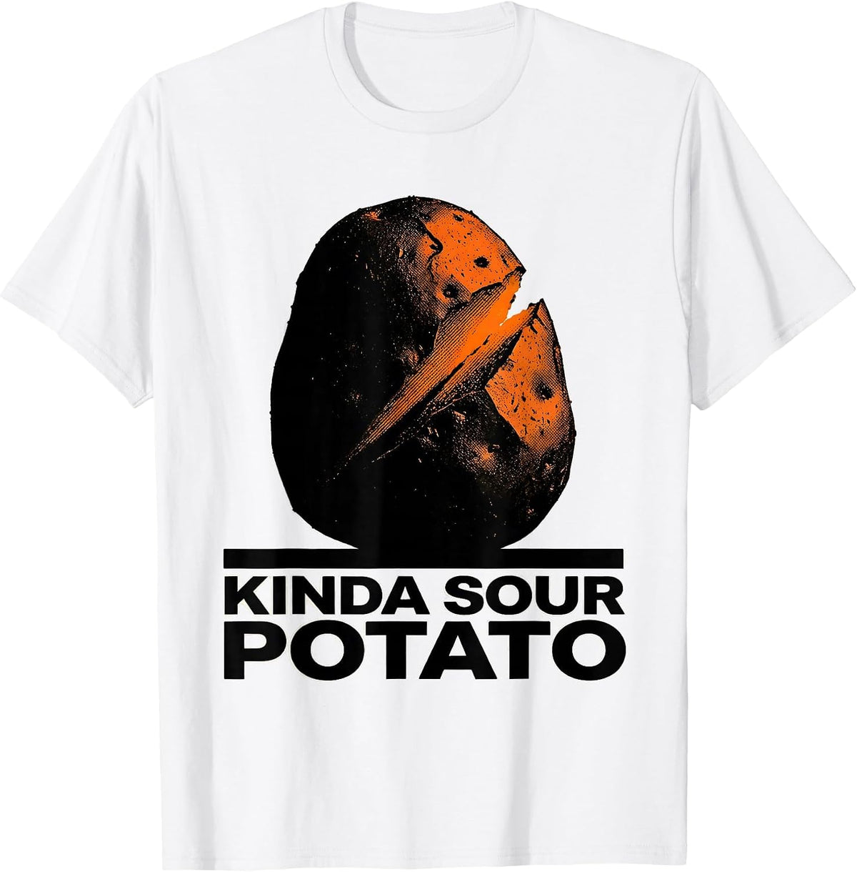 Men's Kinda Sour Potato Funny Potato Couple Thanksgiving Humor T-Shirt - White
