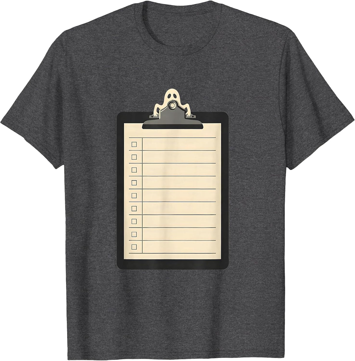 Men's Paraprofessional Ghost Halloween Para Normal Activities T-Shirt - Dark Heather Grey