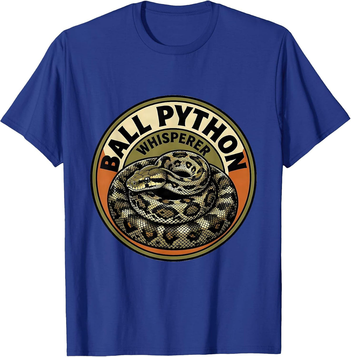 Ball Python Whisperer Funny Reptile Lover Pet Owner T-Shirt - Royal Blue