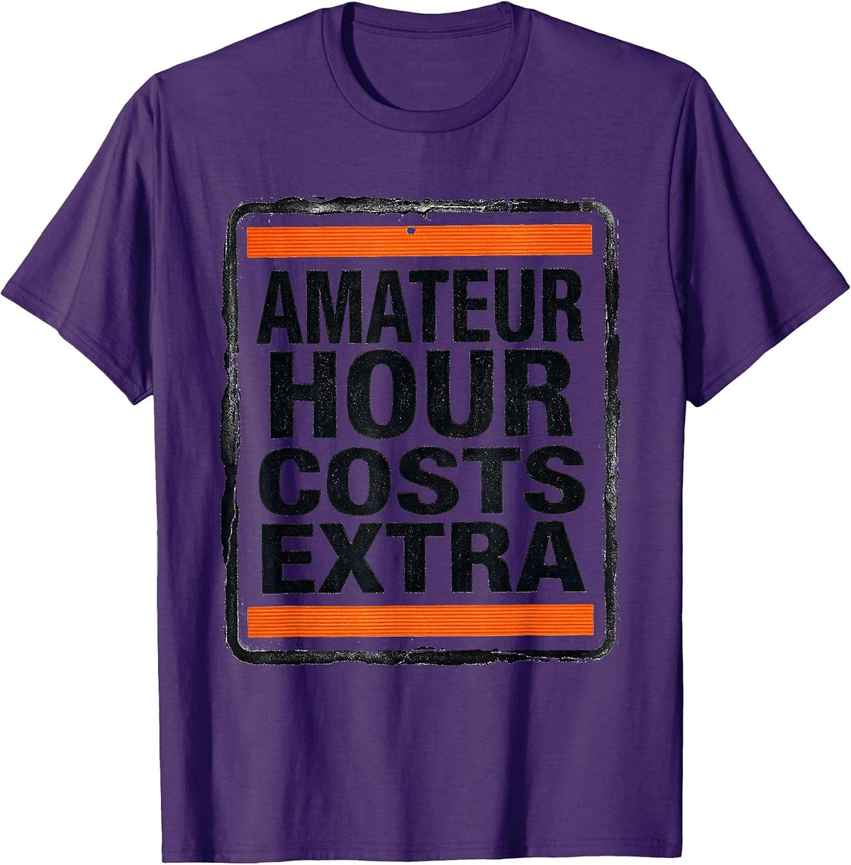 Amateur Hour Costs Extra Funny Plumber Pipefitter T-Shirt - Purple
