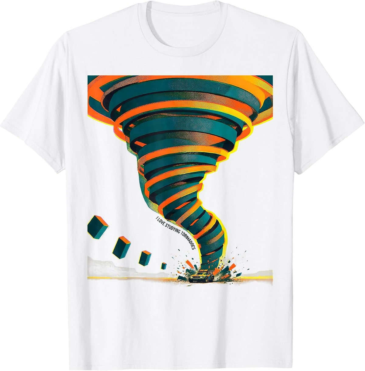 Men's I Love Studying Tornadoes Funny Storm Chaser Meteorology T-Shirt - White