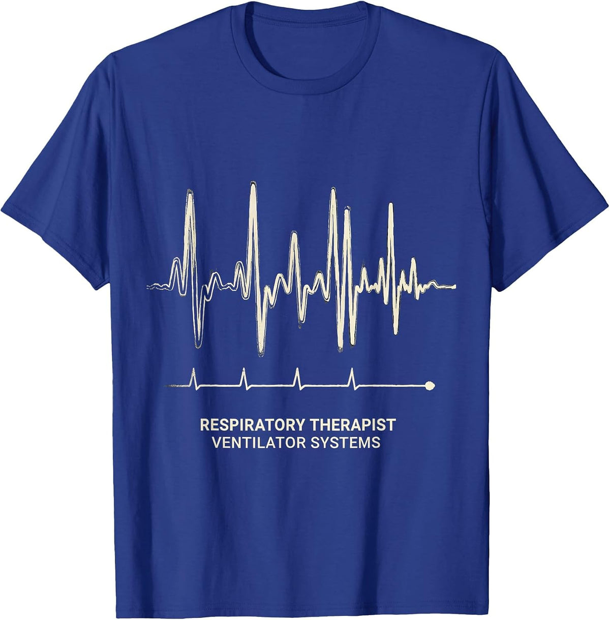 Men's Respiratory Therapist Ventilator Systems Medical T-Shirt - Royal Blue