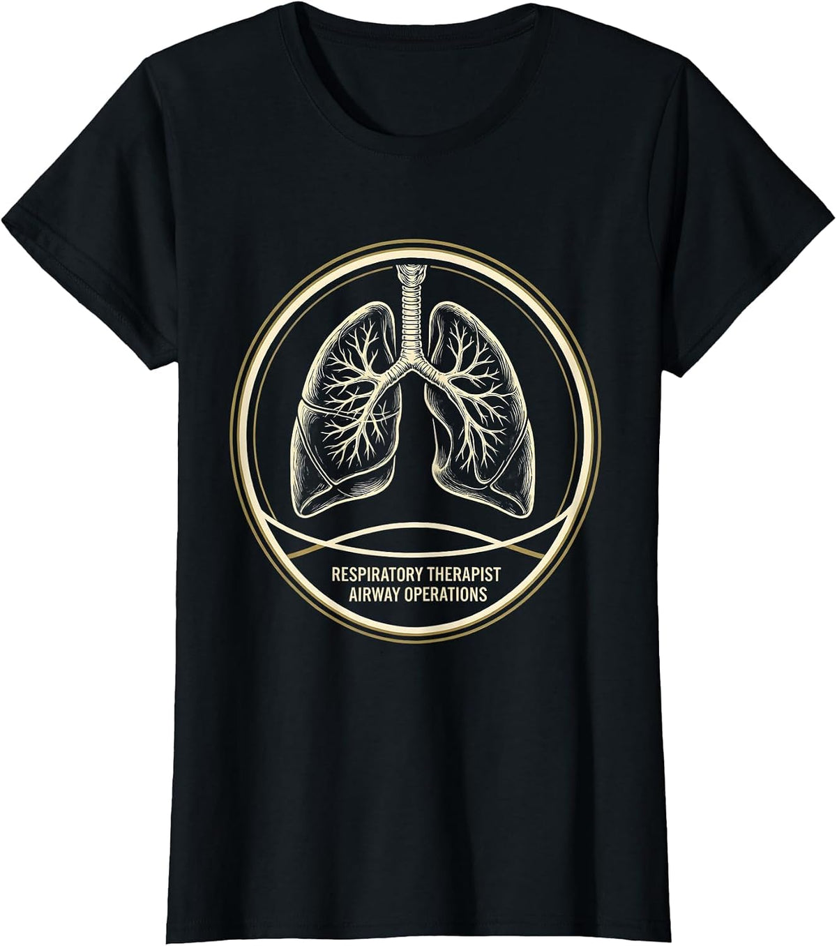 Respiratory Therapist Airway Operations Professional Pride T-Shirt - Black