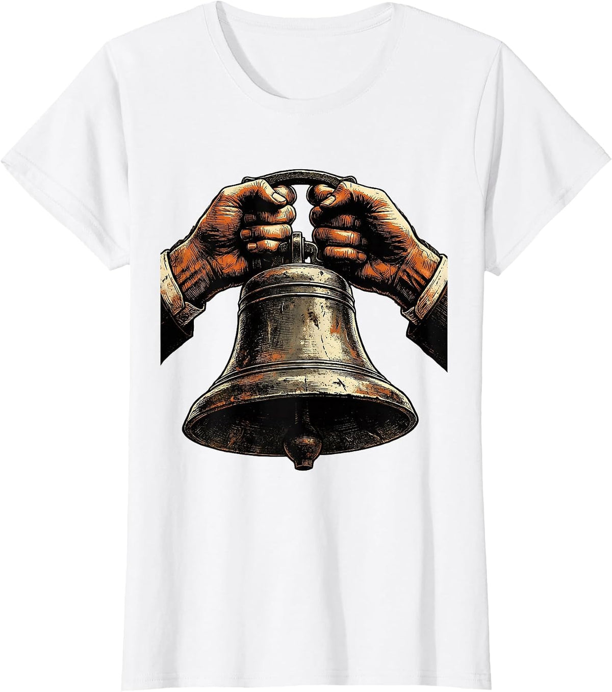 3rd Grade Teacher Old School Bell Graphic T-Shirt - White