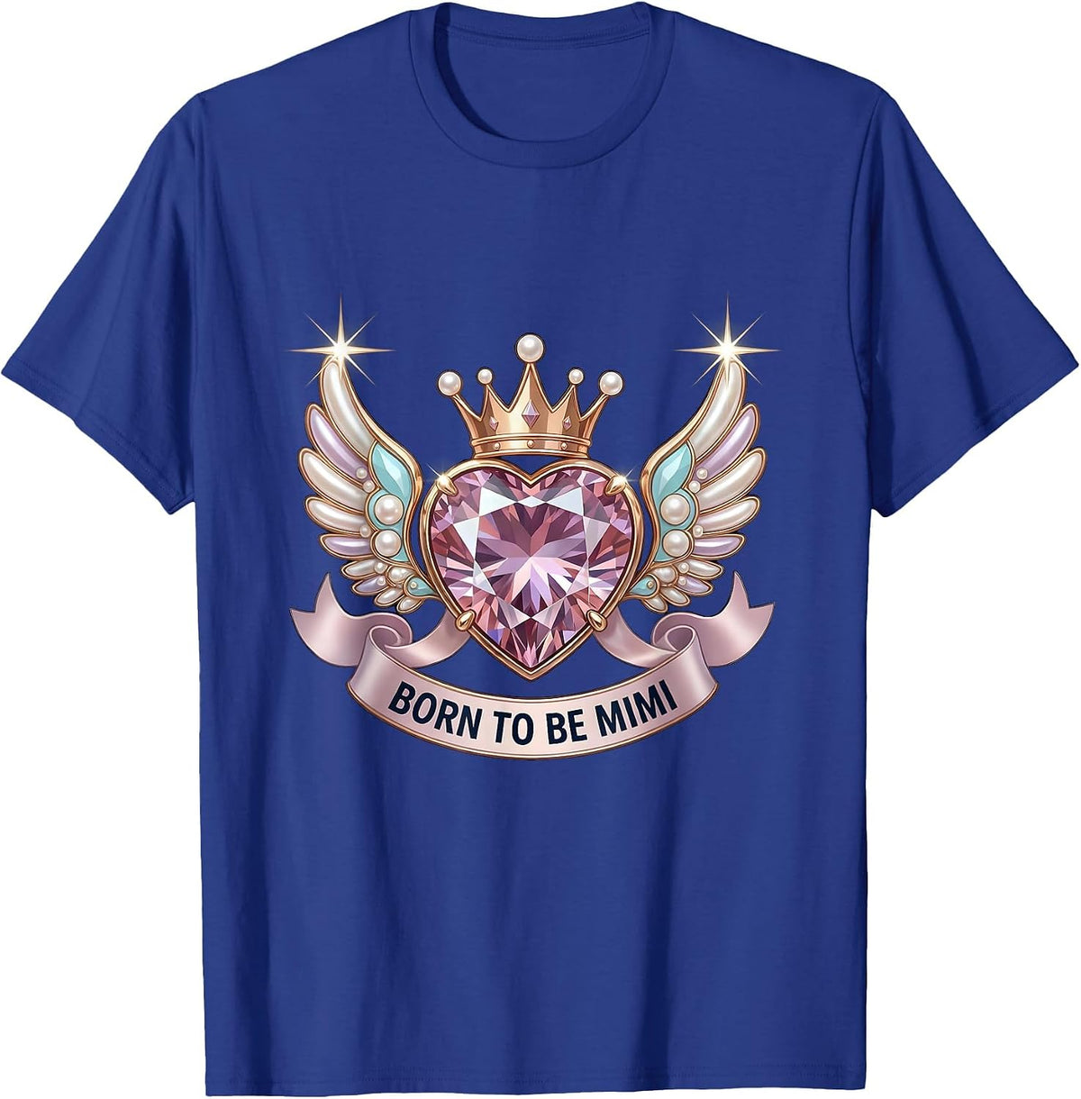 Men's Born to Be Mimi Grandma Gift Design T-Shirt - Royal Blue
