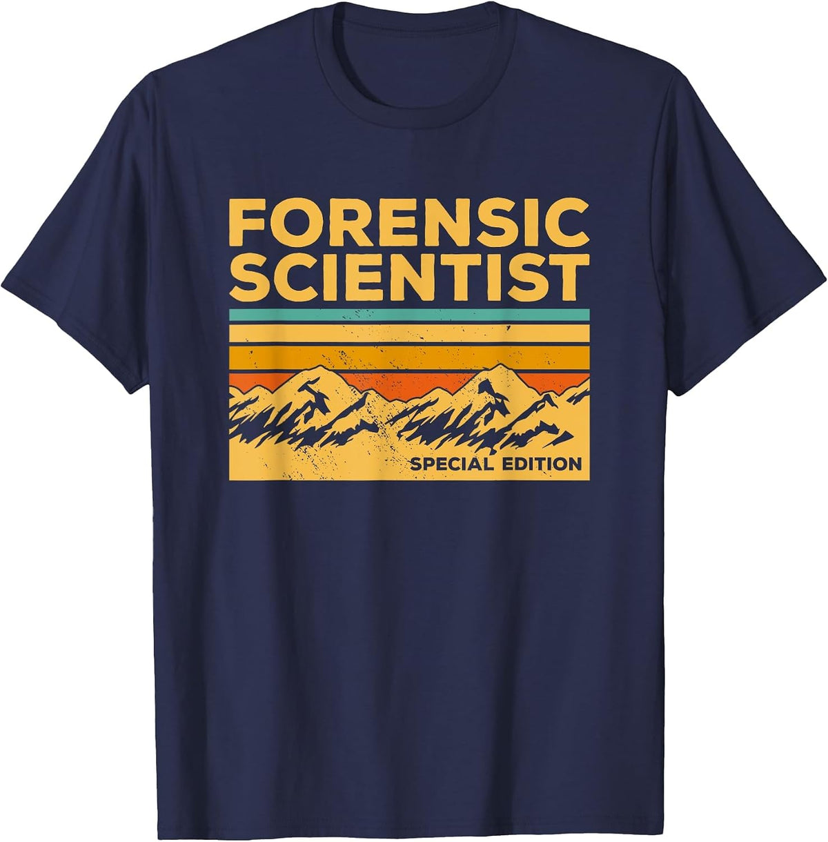 Vintage Forensic Scientist Special Edition Forensic Science T-Shirt - Navy Blue