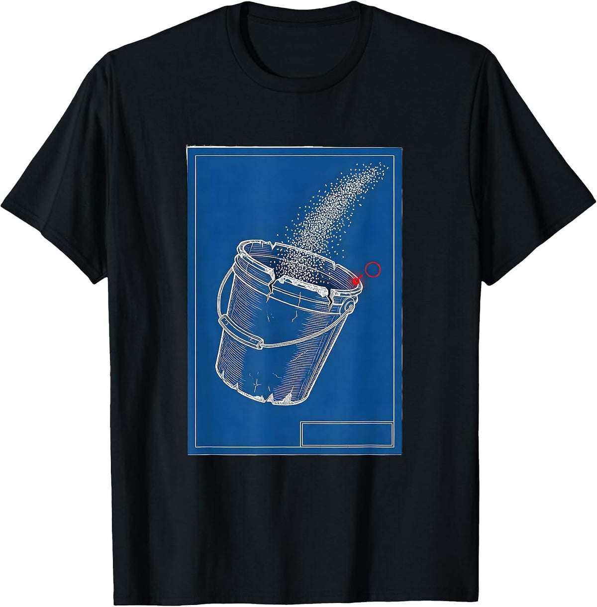 Men's Battered Feed Bucket Farm Life Sarcastic Humor T-Shirt - Black