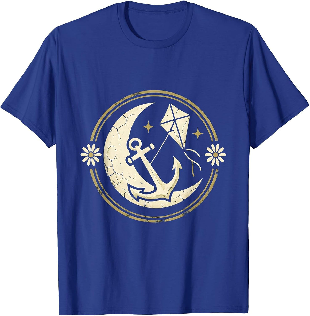 Mental Health Matters Anchor and Kite Graphic T-Shirt - Royal Blue