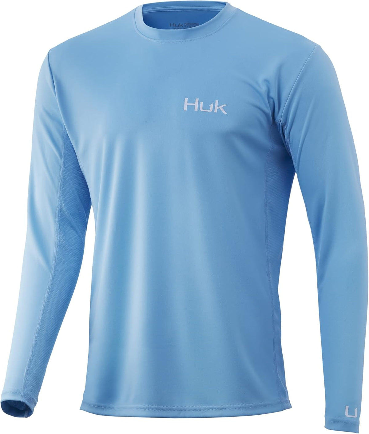 HUK Mens Icon X Long Sleeve Shirt|Fishing Shirt with Sun Protection - Small Baltic Sea