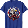 American Boxer Mid-Punch Fighter Graphic T-Shirt - Royal Blue