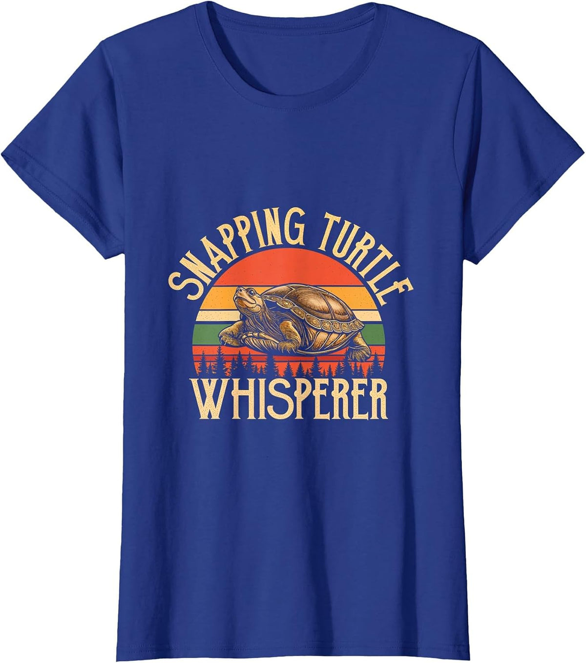 Snapping Turtle Whisperer Turtle Lover Reptile Nature T-Shirt - Royal Blue