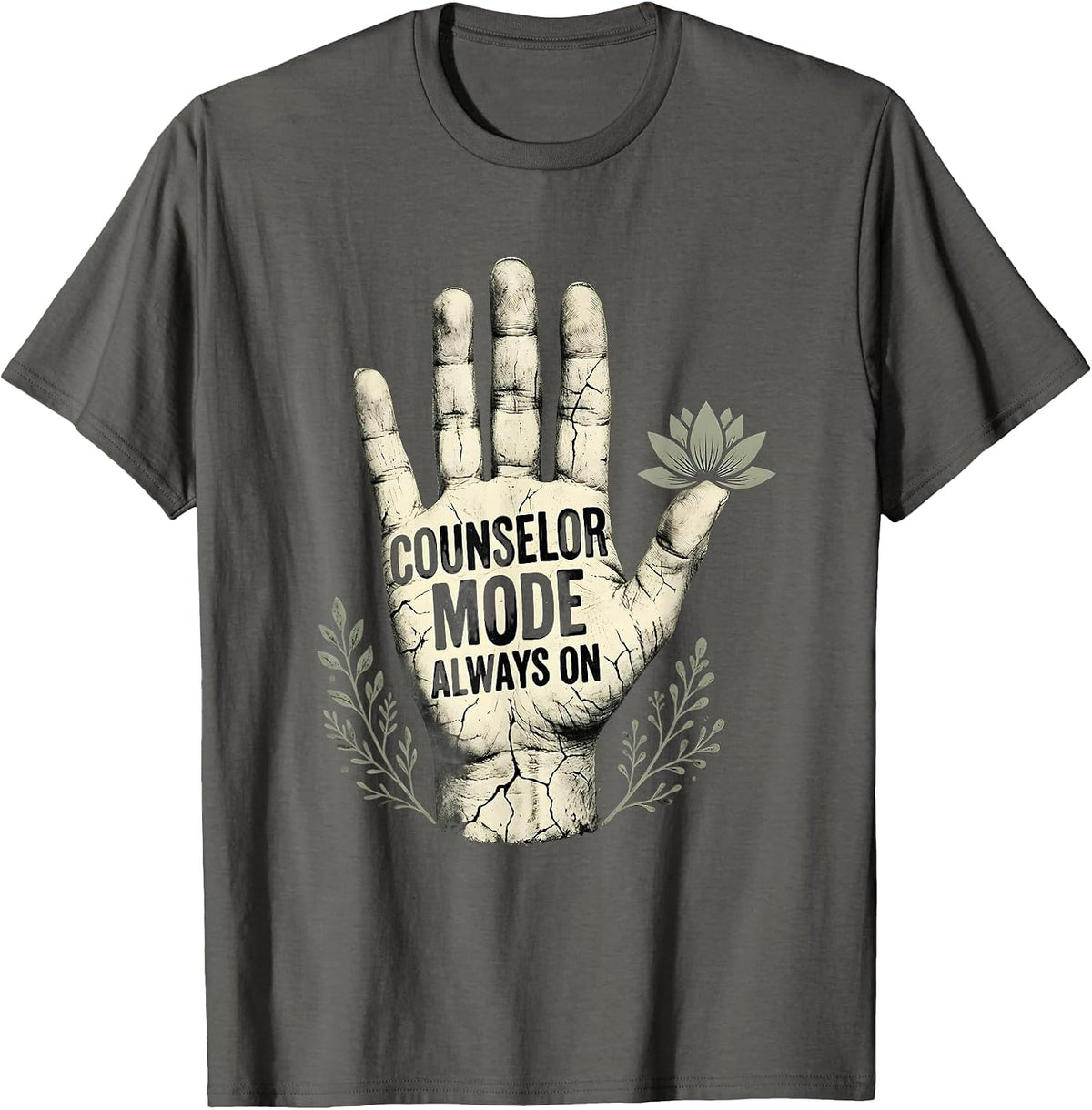Counselor Mode Always On Guidance Design T-Shirt - Asphalt Grey