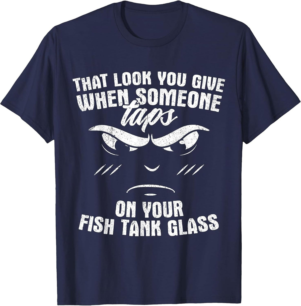 Funny Aquarist Fish Tank Design Aquarium Fishkeeper T-Shirt - Navy Blue