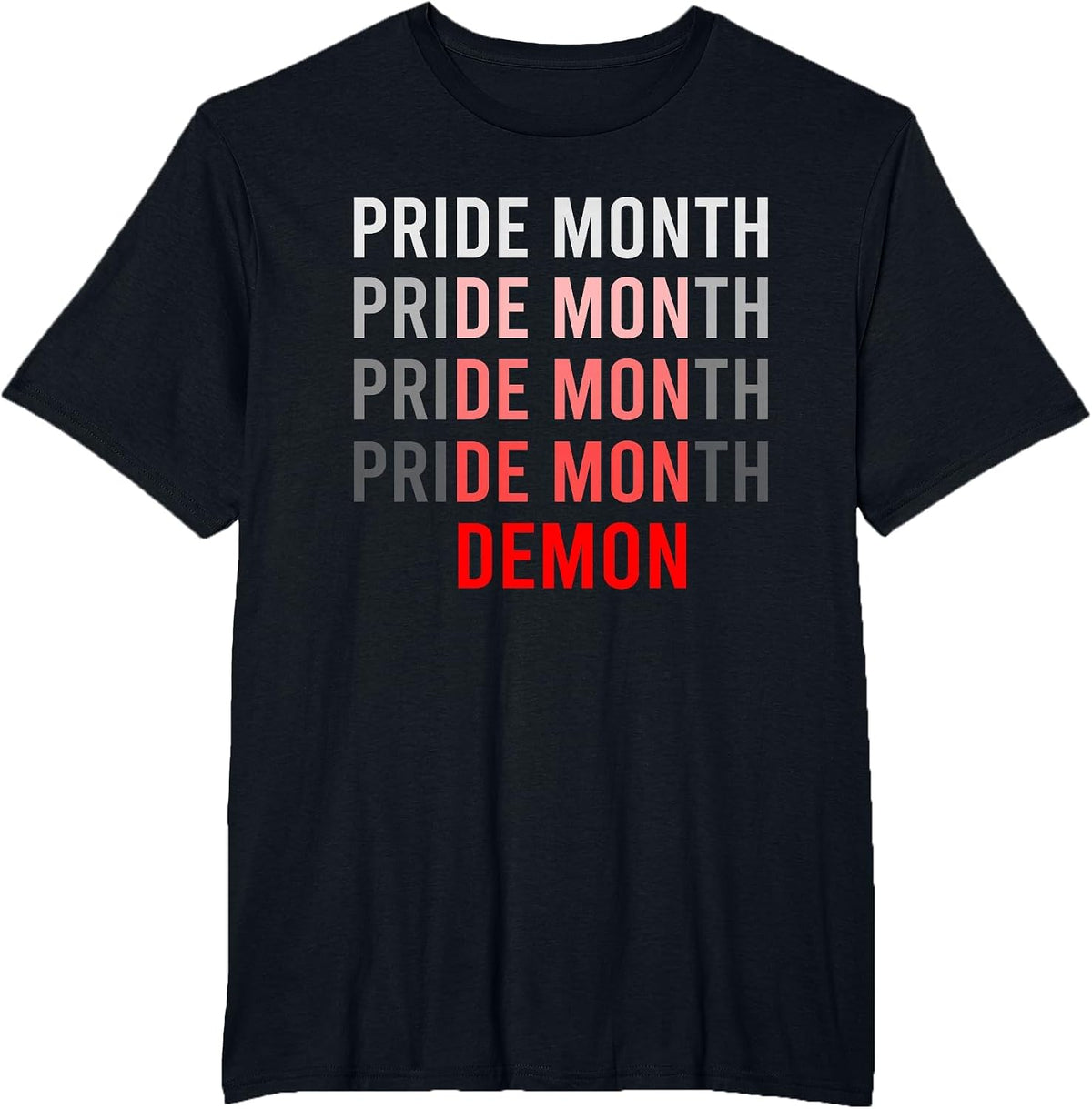 Pride Month Demon T-Shirt - Black