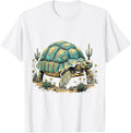 Men's Desert Tortoise Turquoise Shell Western Design T-Shirt - White