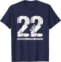 22 a Day Veteran Shirt - 22 a Day Veteran Suicide Apparel T-Shirt - Navy Blue