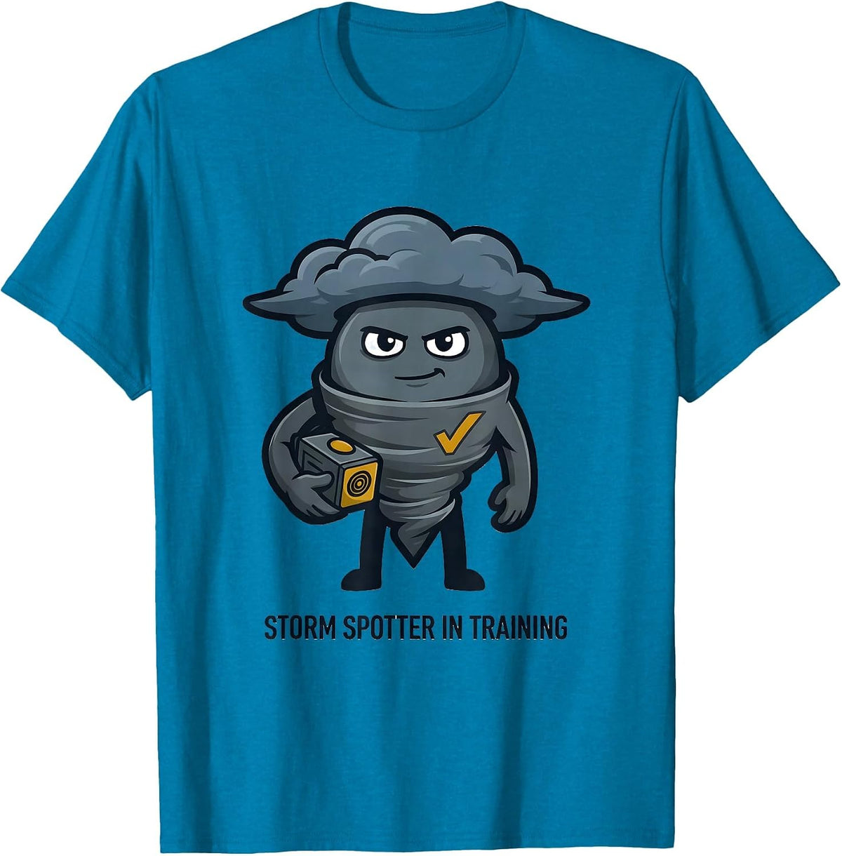 Storm Spotter In Training Funny Meteorology Weather T-Shirt - Sapphire Blue