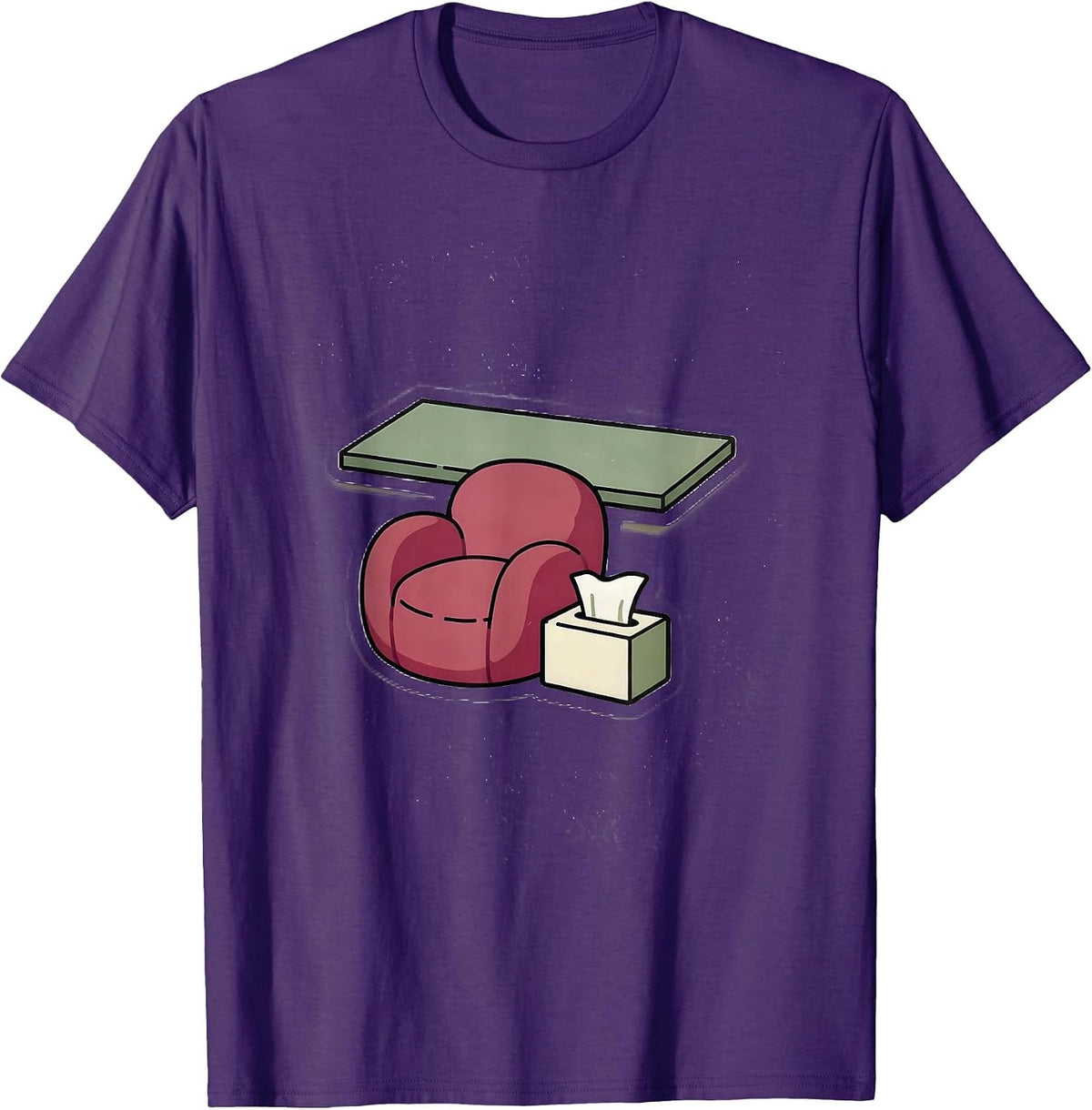 Sticker Shape Counselor Workplace Humor Support Gift T-Shirt - Purple