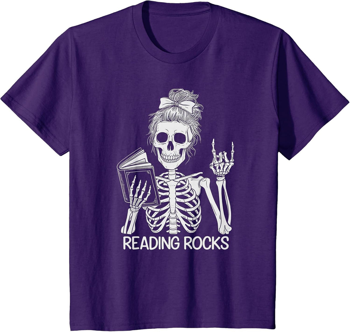 Cute Reading Rocks Teaching Kindergarten Literacy Team T-Shirt - Purple