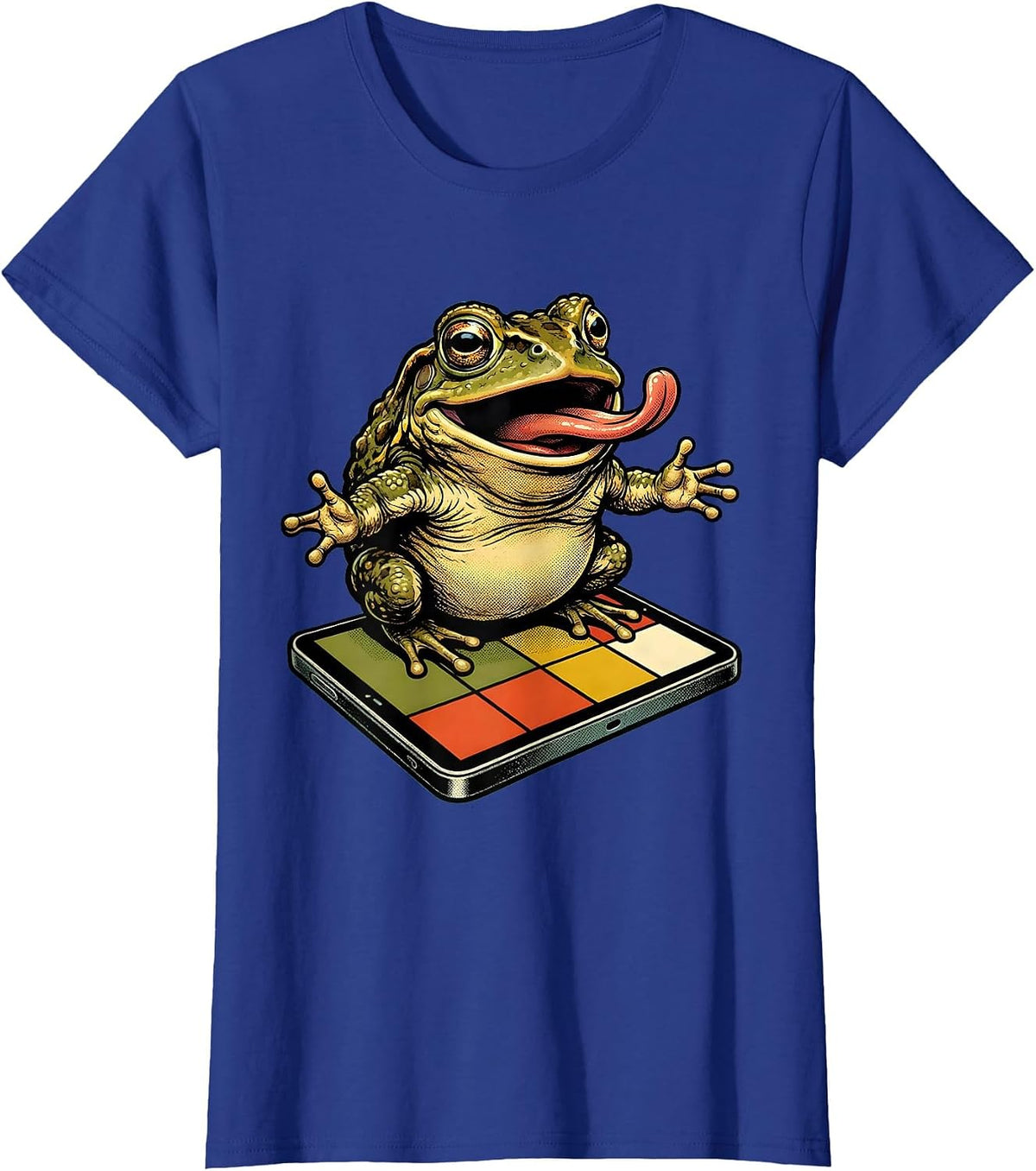 Women's Funny Toad Periodic Table Science Humor T-Shirt - Royal Blue