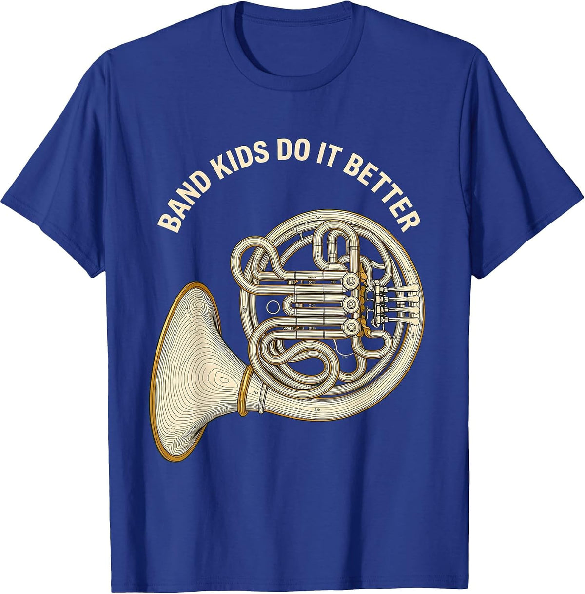 Men's Band Kids Do It Better Music Lover Design T-Shirt - Royal Blue