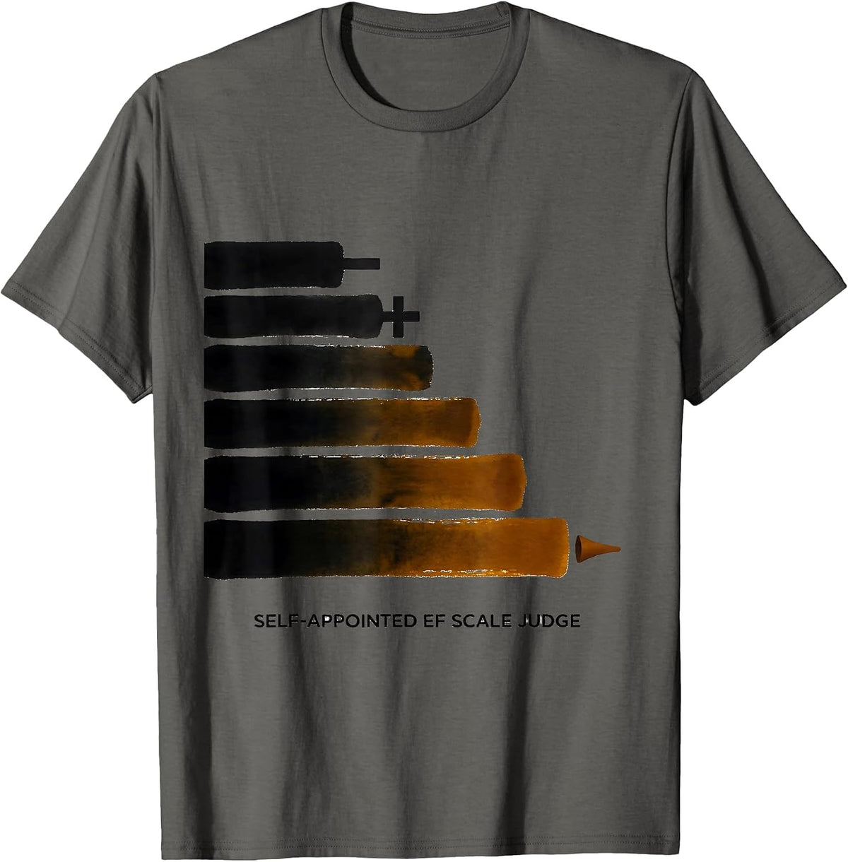 Self-Appointed EF Scale Judge Storm Chaser Meteorology T-Shirt - Asphalt Grey