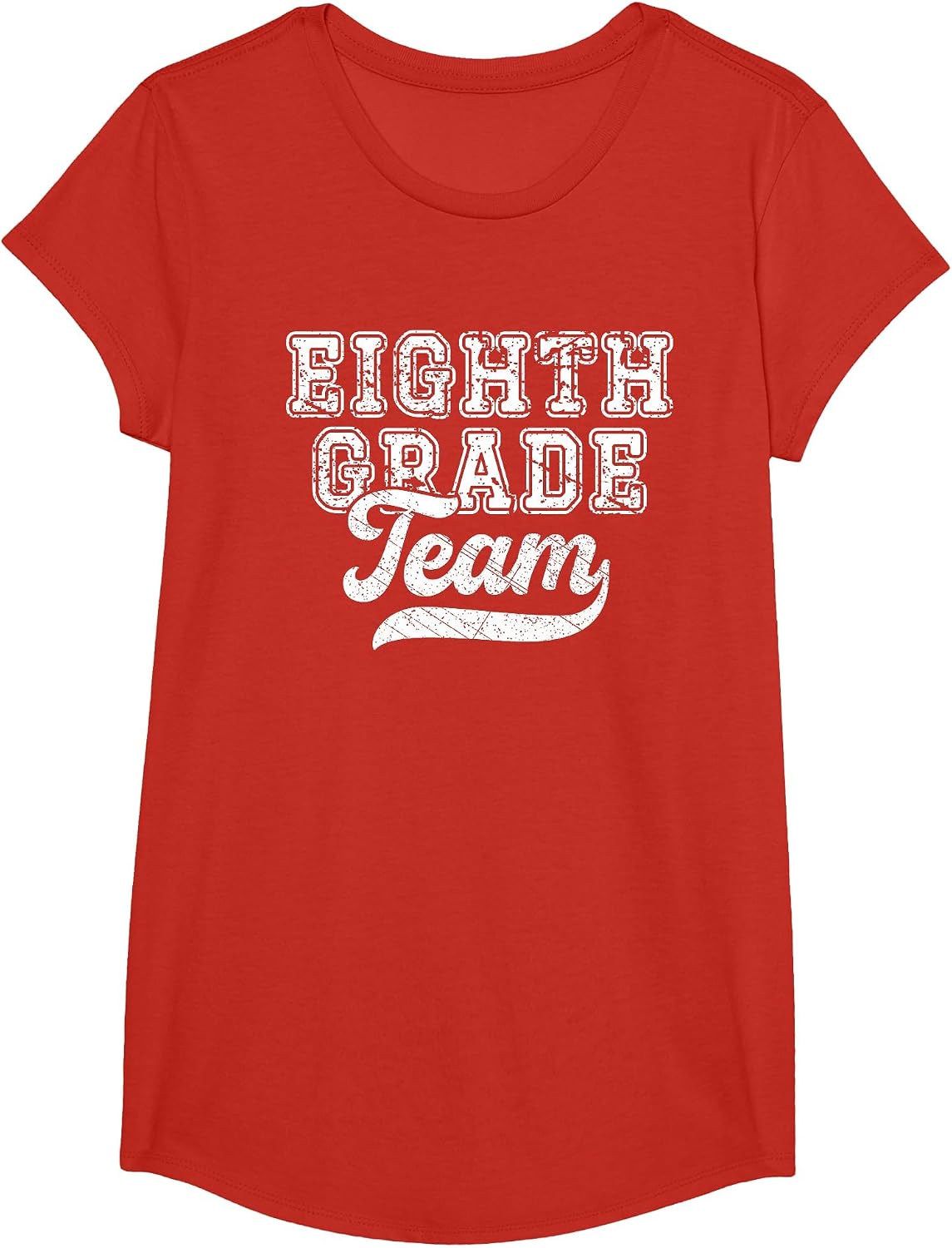 Teachers Eighth Grade Retro Back to School Team 8th Grade T-Shirt - Girls Red